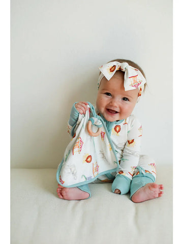 Image of SALE Under the Big Top Bamboo Lovie with Wooden Ring