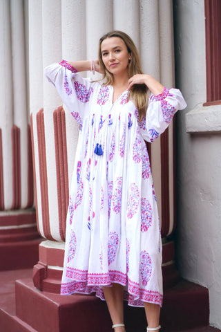 Image of SALE Mylah Midi Dress- White