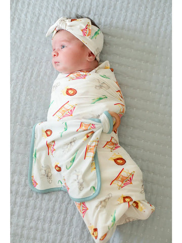 Image of SALE Under the Big Top Bamboo Lovie with Wooden Ring