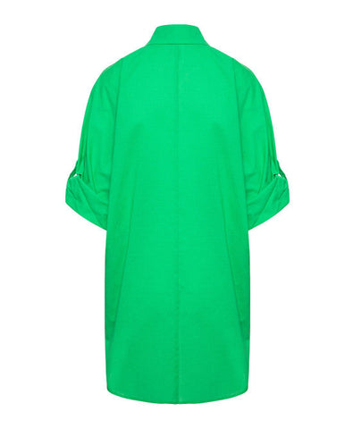 Image of Turn-Up Cuff Button Up Green