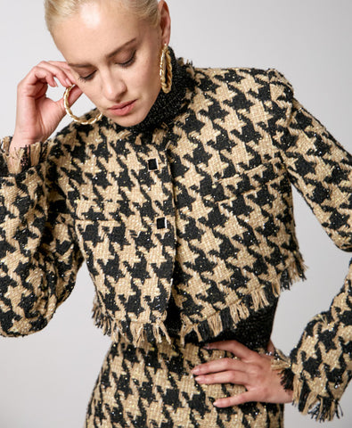 Image of Tweed Skirt Gold SALE