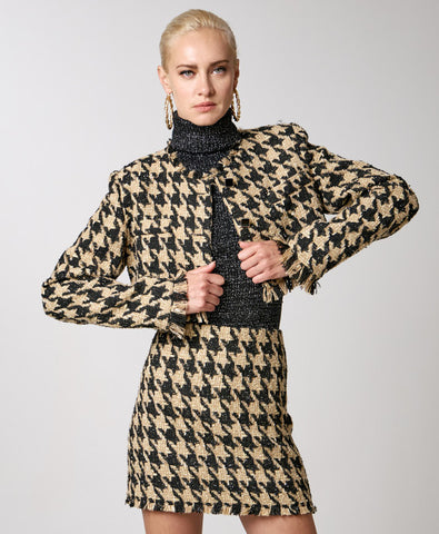 Image of Tweed Skirt Gold SALE