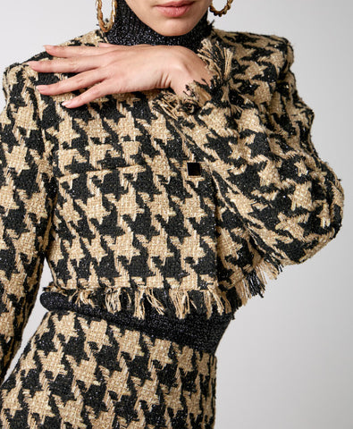 Image of Tweed Skirt Gold SALE