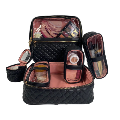 Image of Mini Diva Makeup Case - Timeless Quilted