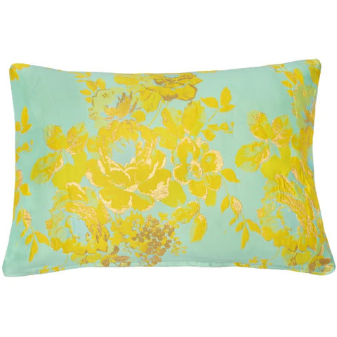 Image of Blue & Yellow Cushion Cover