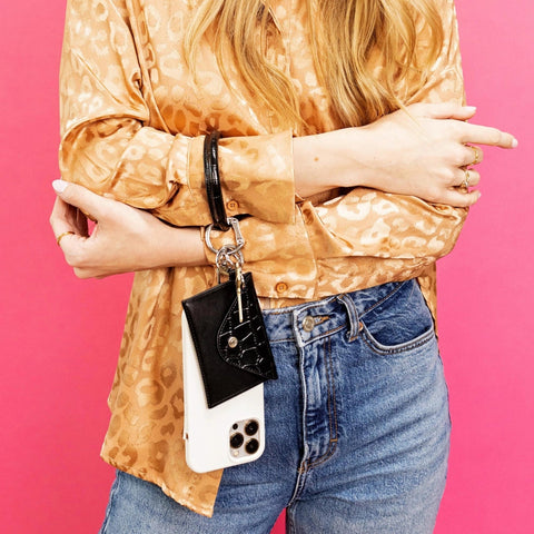 Image of O-ring Mini Envelope Wallet Black