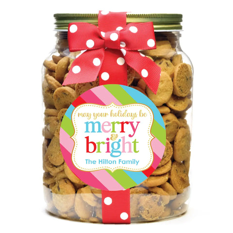 Image of Personalized Christmas Cookies- Merry and Bright