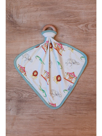 Image of SALE Under the Big Top Bamboo Lovie with Wooden Ring