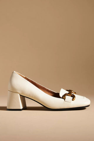 Image of SALE Renee Leather Heels - Off White