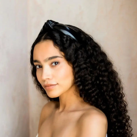 Image of Black Leather Headband