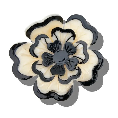 Image of Hand-Painted Origami Dianthus Flower Hair Clip