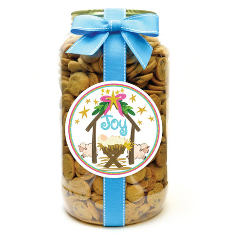 Image of Personalized Christmas Cookies- Joy Nativity