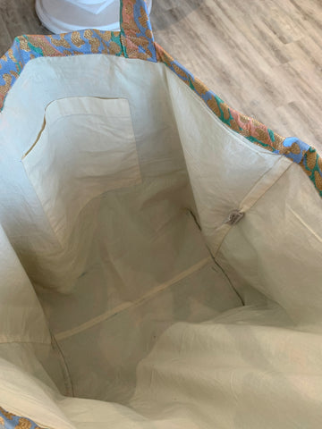 Image of XL Gold Leopard Lurex Bag