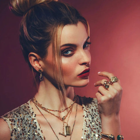 Image of Gold Flower Adjustable Ring