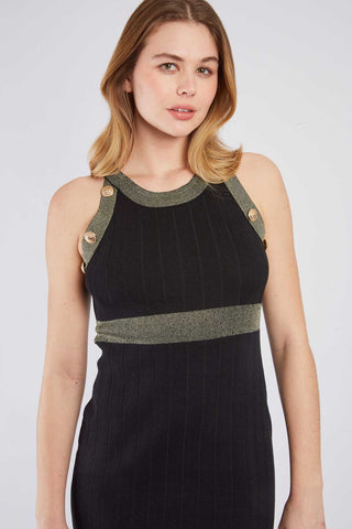 Image of ZALIETTE knitted dress set- Black
