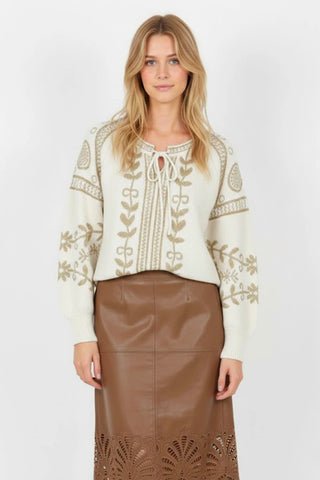 Image of NADINE knit and lurex sweater