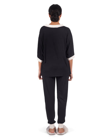 Image of SALE Contrast Modal Pant Set