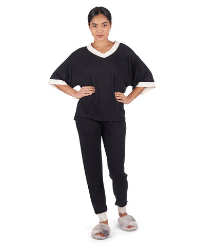 Image of SALE Contrast Modal Pant Set