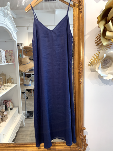 Image of Linen Navy Dress Slip