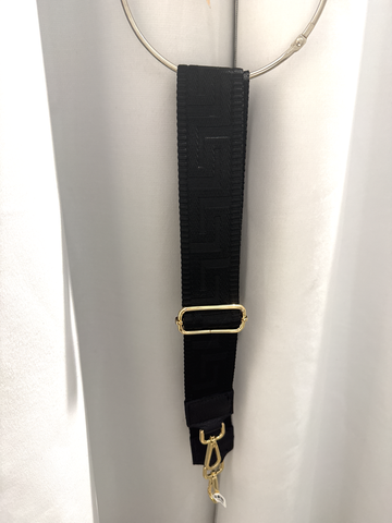 Image of Crossbody Strap- Black Zig Zag