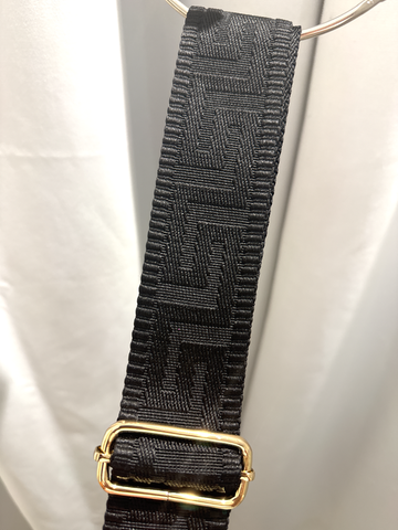 Image of Crossbody Strap- Black Zig Zag