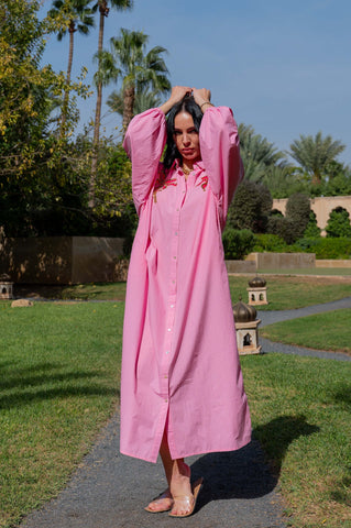 Image of SALE Long Palm Dress-Pink