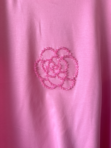 Image of SALE Light Pink Blouse With Flower