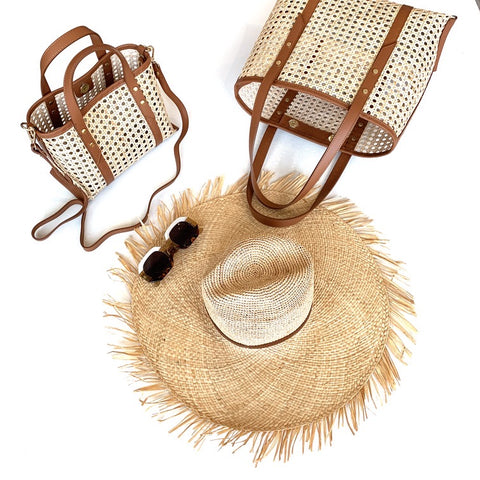 Image of SALE Straw Hat Tobacco Strap