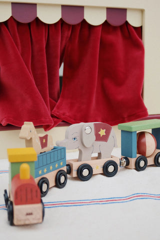 Image of Wooden Animal Train
