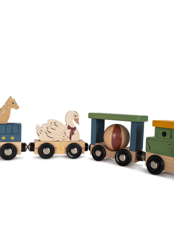 Image of Wooden Animal Train