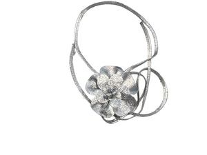 Flower Medium Belt- Silver