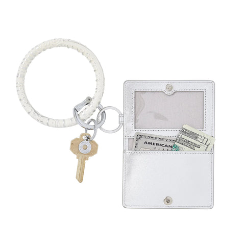 Image of Leather ID Case - Quicksilver