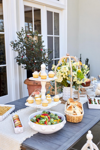 Image of BEADED SERVING BOWL