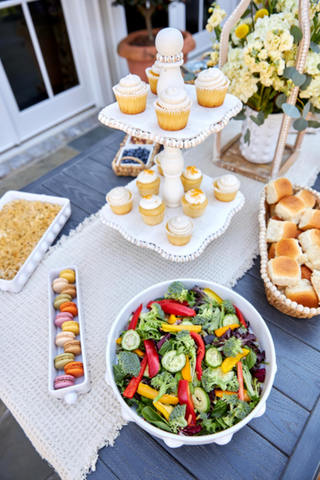 Image of BEADED SERVING BOWL