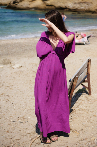 Image of Rokia Fuschia Maxi Dress SALE