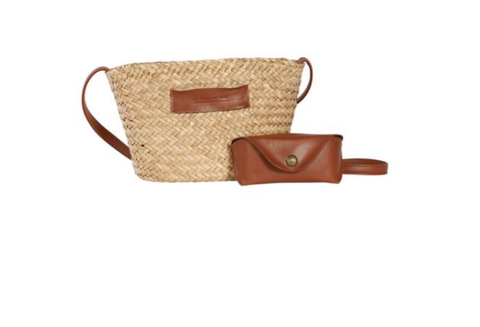 Image of SMALL TRENDY BASKET WITH COLORFUL GLASSES HOLDER - LUNETTA CAMEL