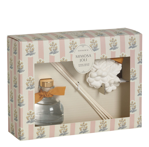 Image of Giftset Soleil de Provence Home Fragrance Diffuser and Decor- Mimosa Joli