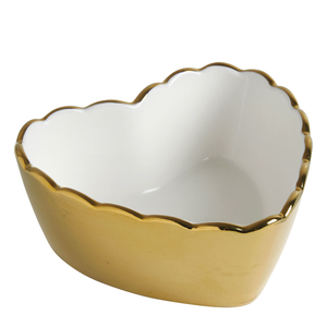 Marguerite Heart Dish- Gold