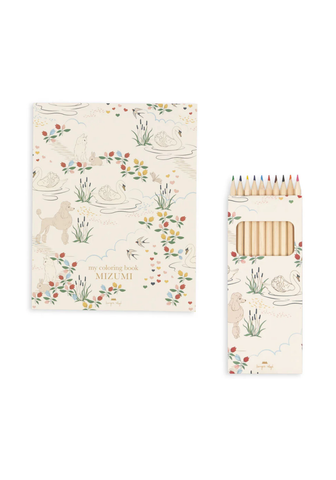 Image of Coloring Book and Crayons - Mizumi