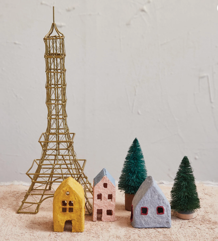 Image of Wire Eiffel Tower, Antique Brass Finish