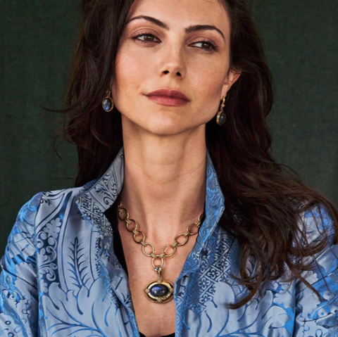 Image of Cleopatra Pendant - Blue Labradorite