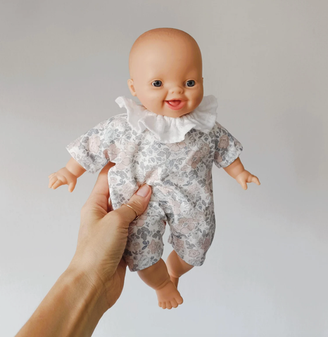 Image of Jersey Romper Blue Liberty