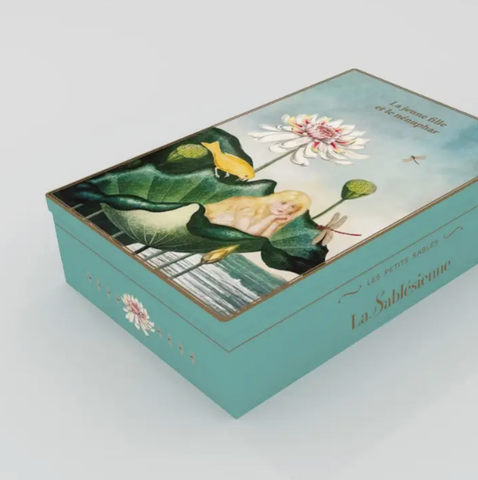 Image of Shortbread Cookies - Metal Box "the Young Girl and the Water Lily"