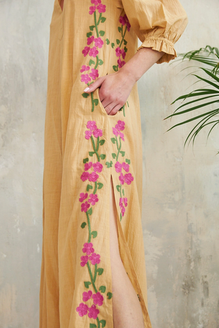 Image of SALE Kalinda Dress-Brown