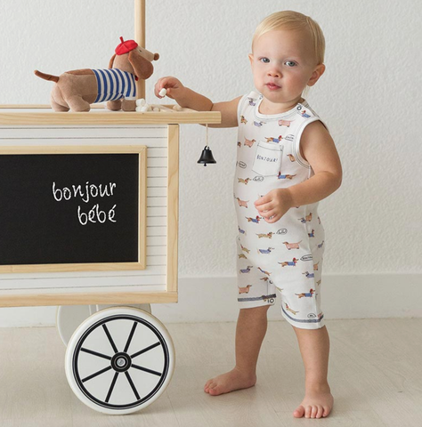 Image of Baby Bonjour Tank Romper 3-6M