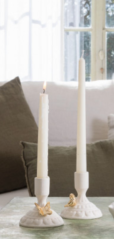 Image of Ceramic Butterfly Candle Holder on Stand