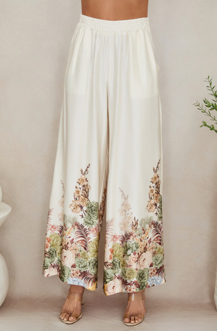 Image of Silk Floral Pants