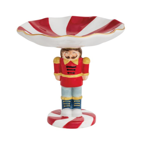 Image of Nutcracker Pedestal Candy Dish
