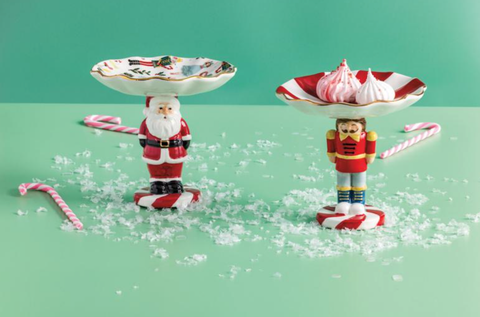 Image of Santa Pedestal Candy Dish