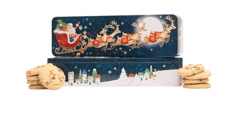 Image of Christmas Flying Santa Tin